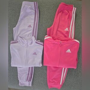 Girl's Adidas Fleece Lined Tracksuit Bundle
